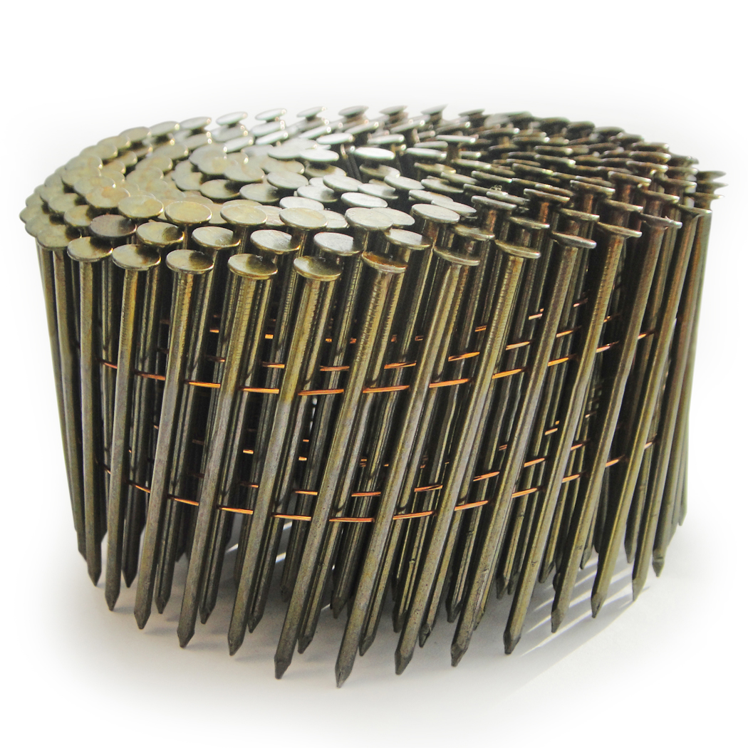 2.5 x 50mm Galvanised Ring Flat Coil Nails (9000) Zedfix Coil Nails